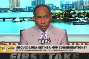 美国杨毅：湖人璀璨的队史中，东契奇过去8场的表现前无古人！